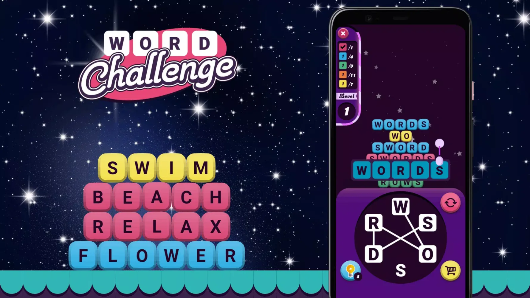 ภาพหน้าจอของ Word Challenge