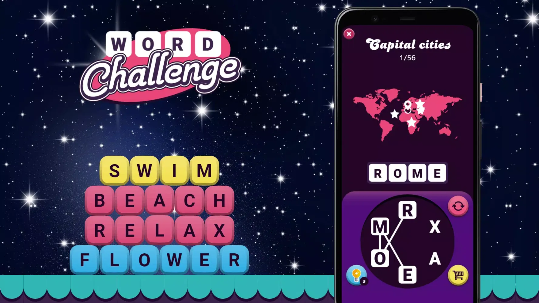 ภาพหน้าจอของ Word Challenge