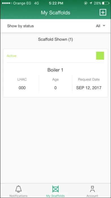 Tangkapan skrin Lafarge Scaffolds App