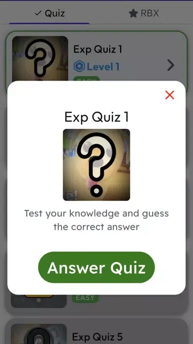 Tangkapan layar Robux Ultimate Quiz for Roblox