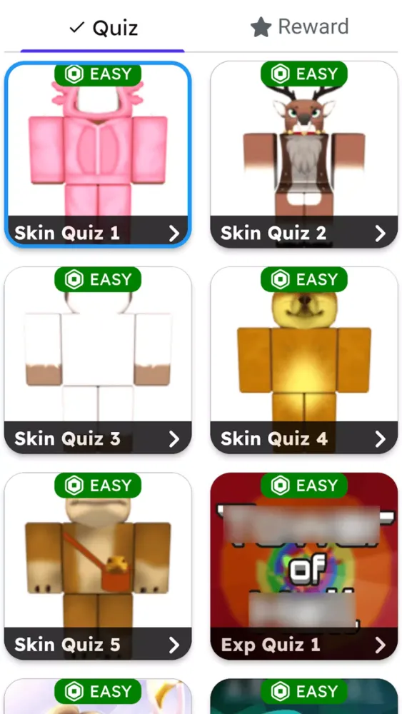Ảnh chụp màn hình của Reward Get Robux
