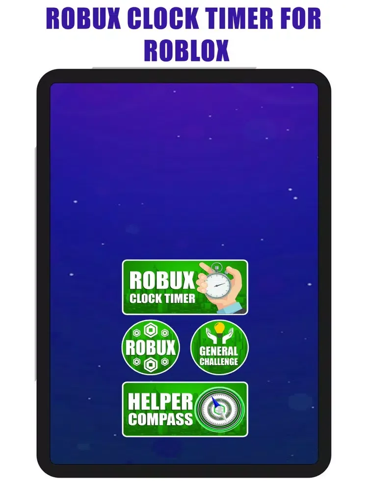 Capturas de tela do 1# Rbx Clock Timer for Roblox iPad 