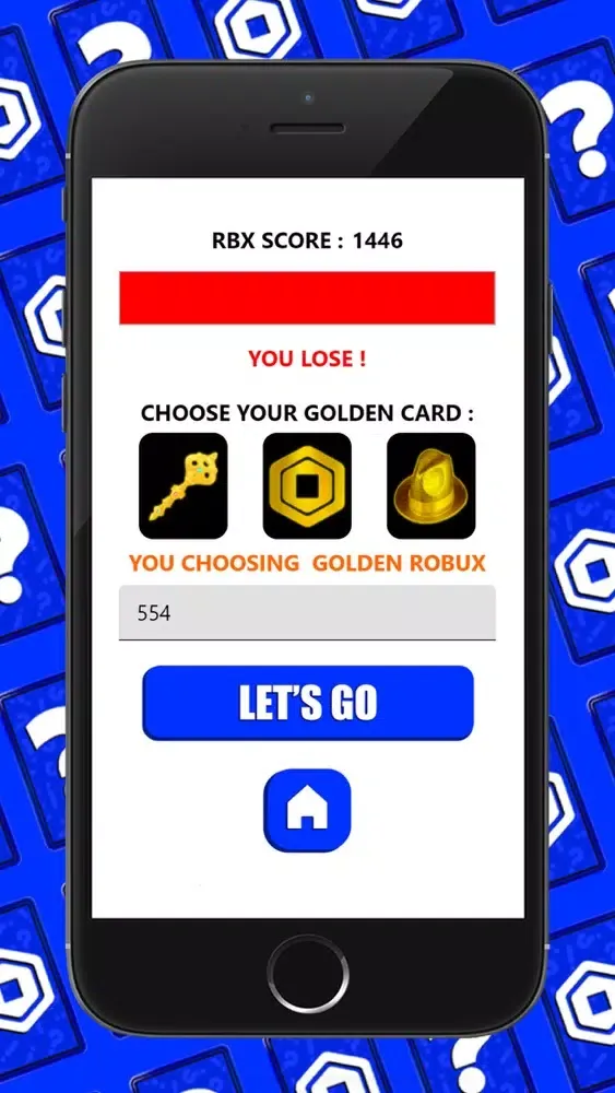 Ảnh chụp màn hình của Robux Trivia Cards for Roblox