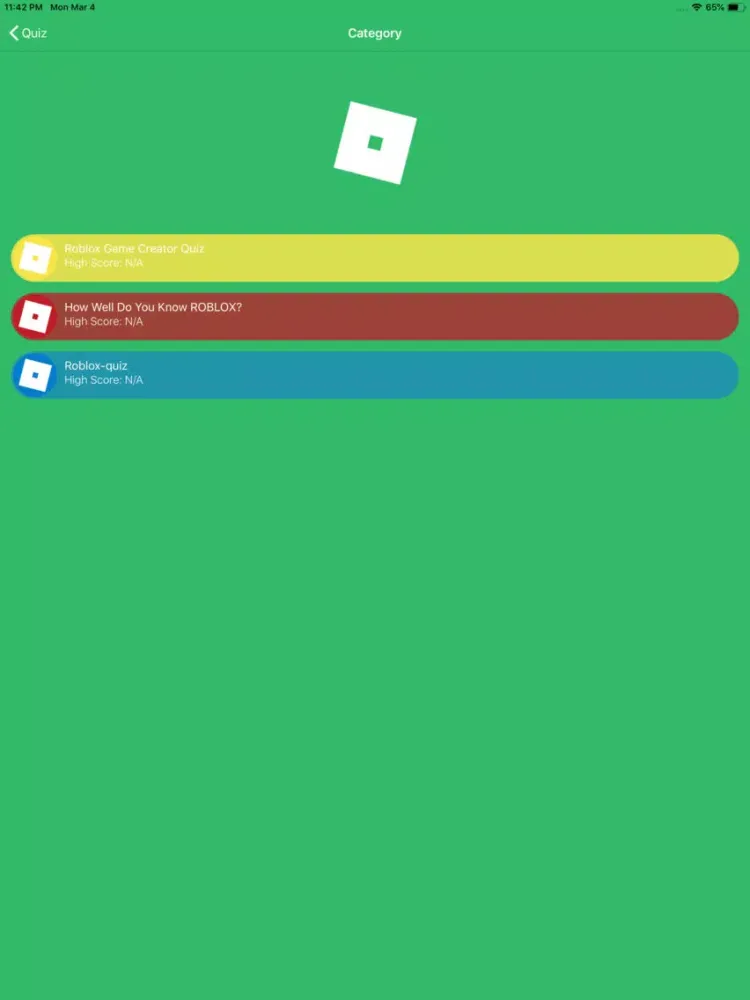 Robuxian Quiz AppRob iPad  Screenshots