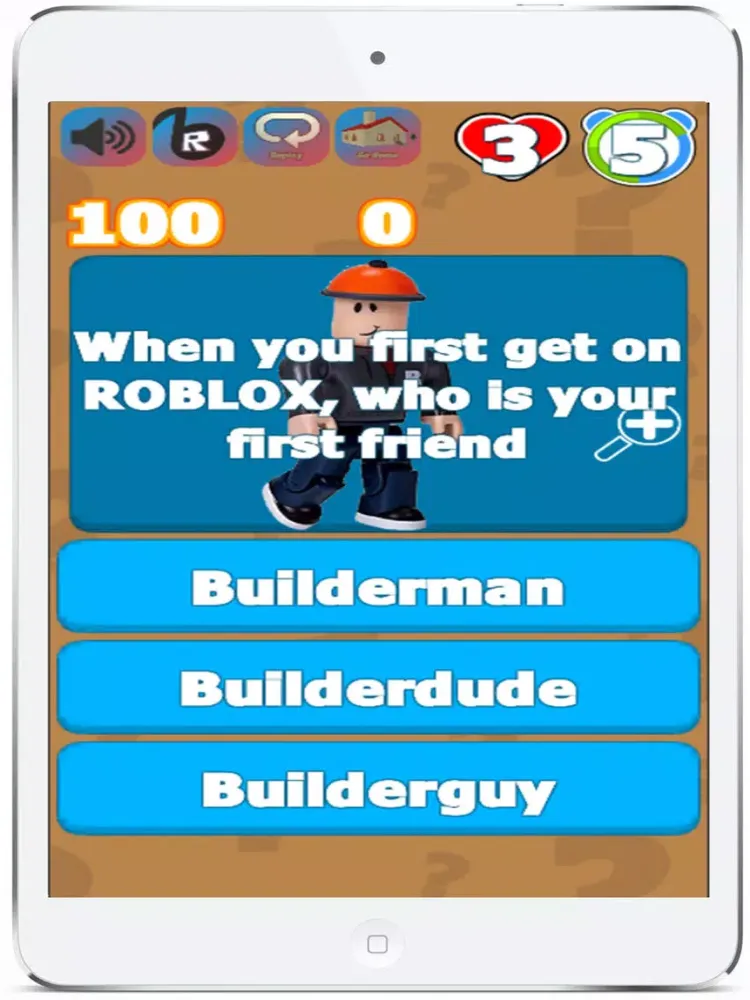 ภาพหน้าจอของ Robuxs Quiz For Robloux iPad 