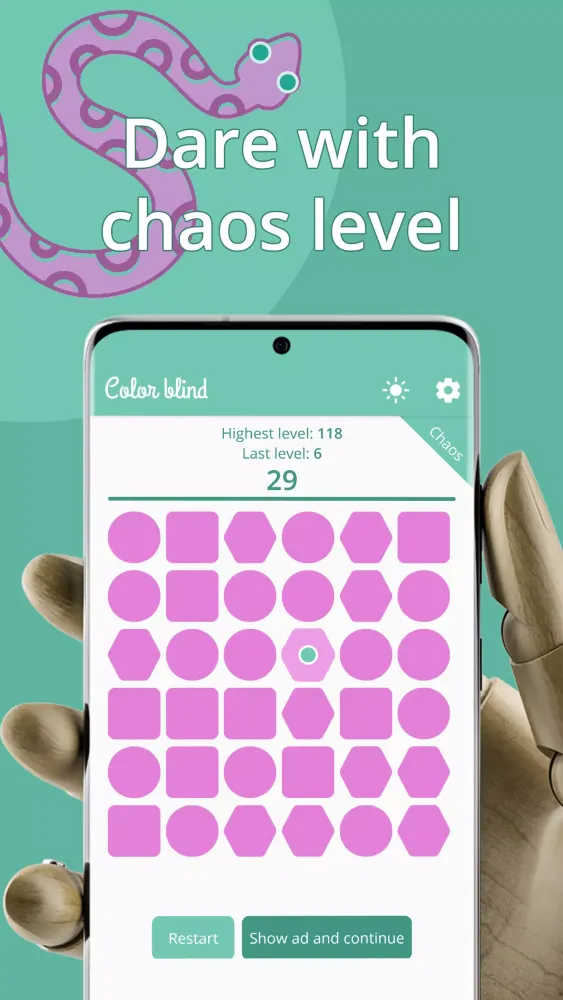ภาพหน้าจอของ Color Blind - Game