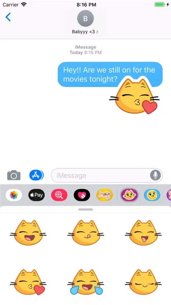 Michi Moji Kitty - Cat Emojis 스크린샷
