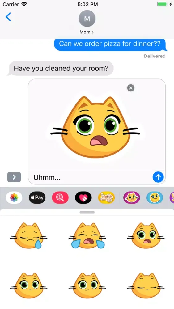 Michi Moji Kitty - Cat Emojis 스크린샷