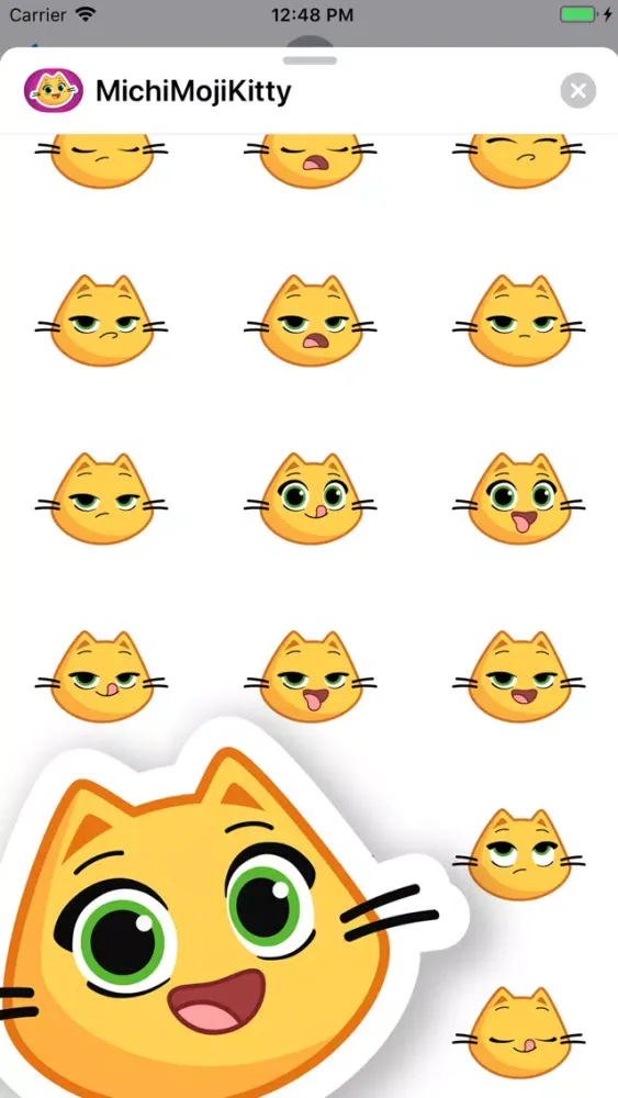 Michi Moji Kitty - Cat Emojis 스크린샷