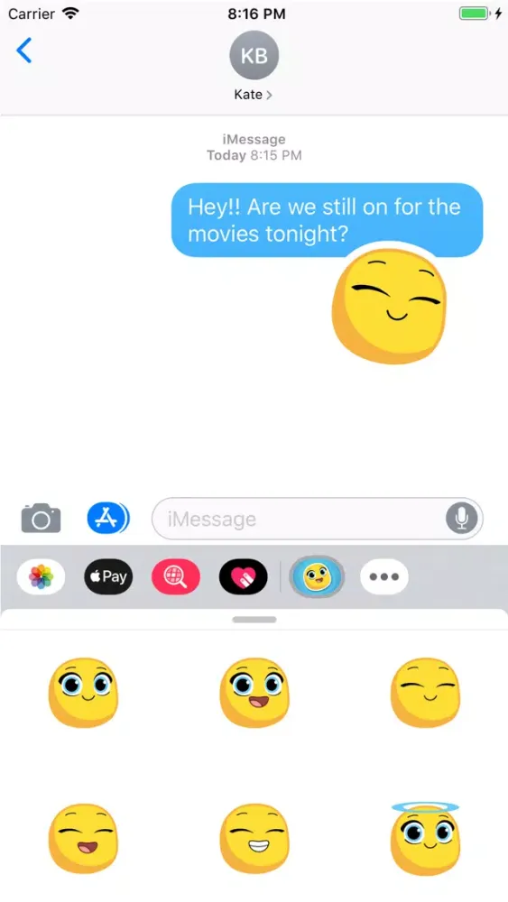 Michi Moji- Fun Emoji Stickers Screenshots