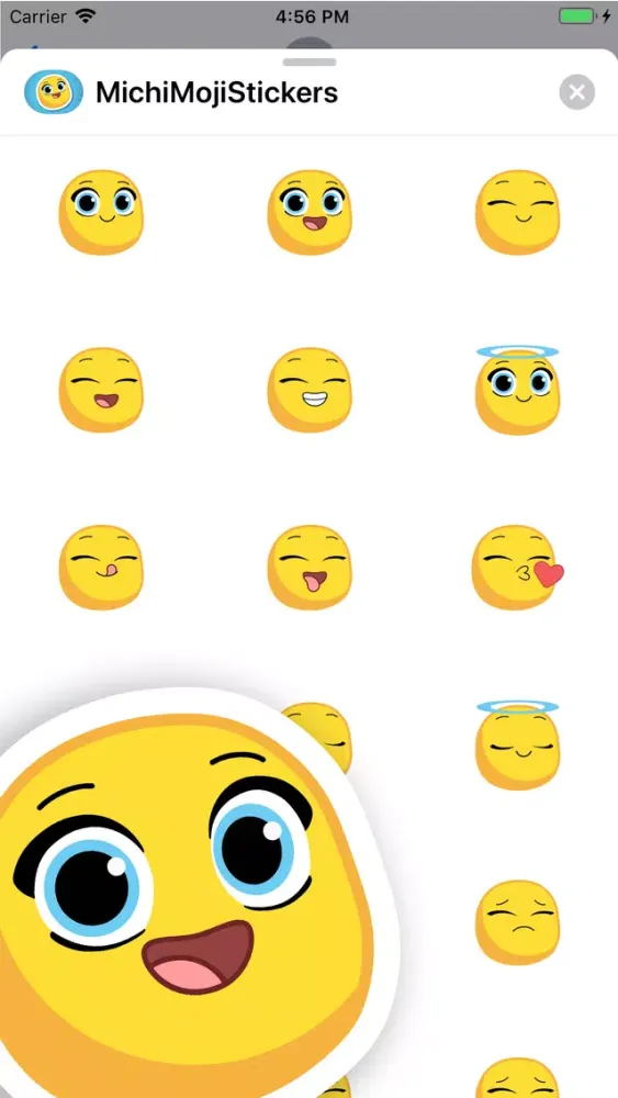 Michi Moji- Fun Emoji Stickers Screenshots