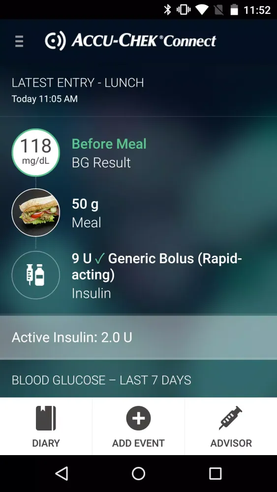 Accu-Chek® Connect App Screenshots