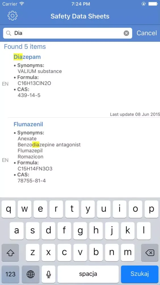 Roche mSDS Ekran Görüntüleri