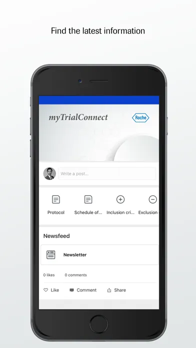 ภาพหน้าจอของ myTrialConnect