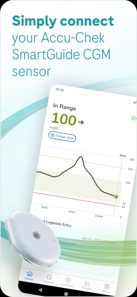 Capturas de pantalla de SmartGuide - Accu-Chek CGM
