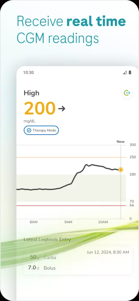 Capturas de pantalla de SmartGuide - Accu-Chek CGM