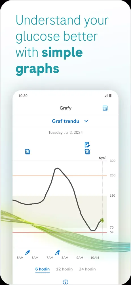 Capturas de pantalla de SmartGuide - Accu-Chek CGM