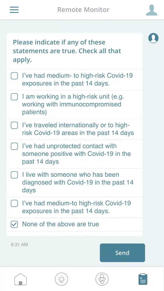 NAVIFY Remote Monitor-Clinical Screenshots