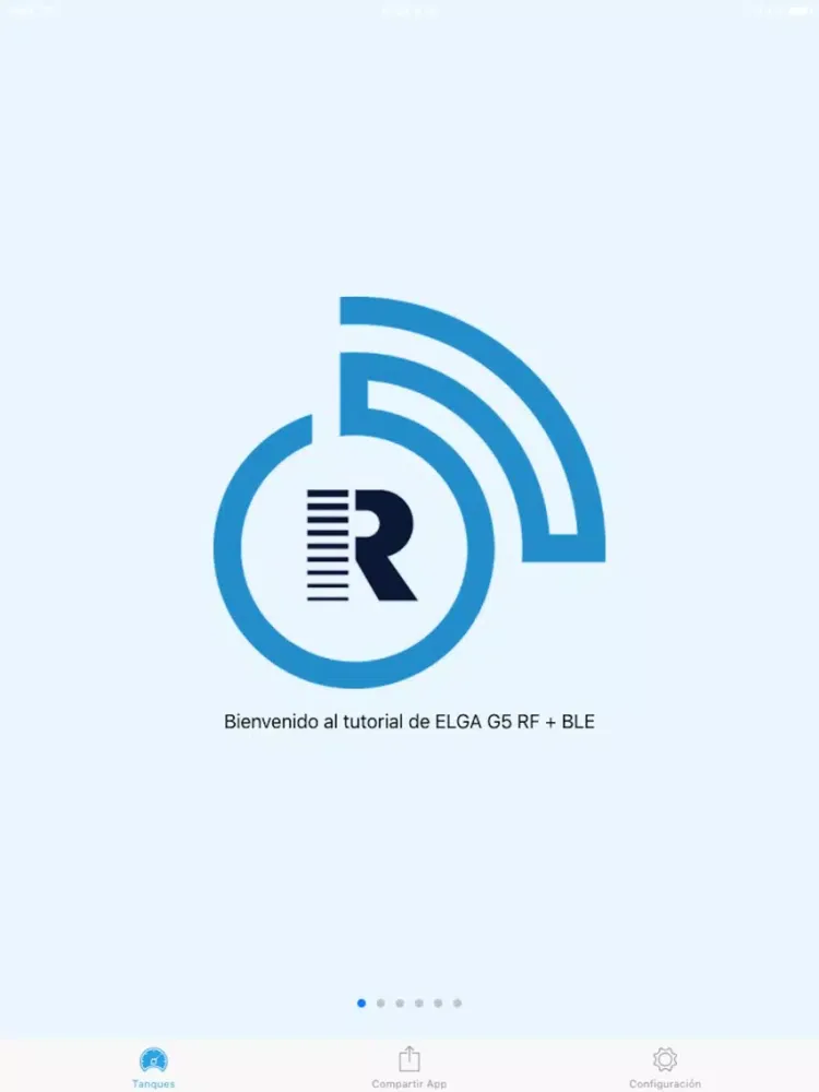 Tangkapan skrin ELGA G5 RF + BLE iPad 