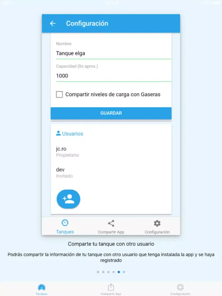 Tangkapan skrin ELGA G5 RF + BLE iPad 