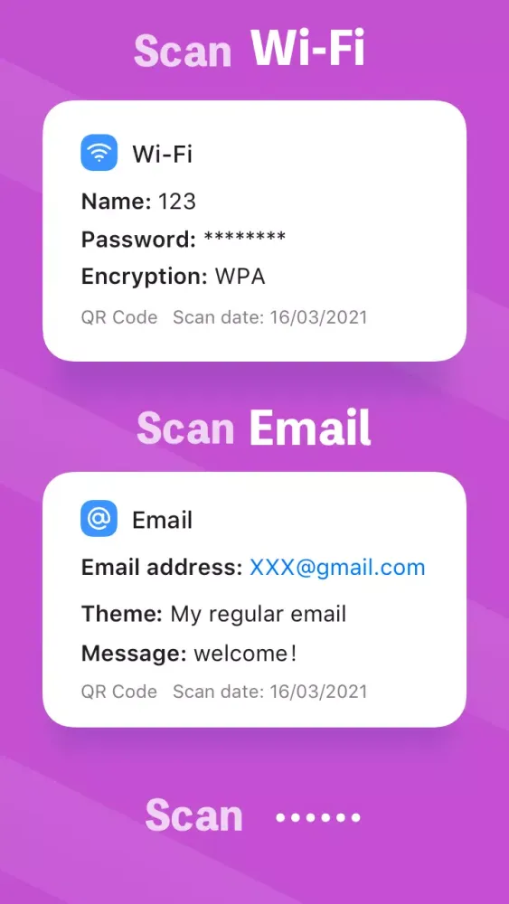 Capturas de pantalla de QR & Barcode Scanner - Fast
