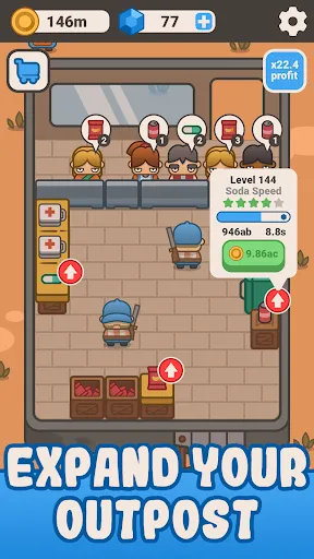 Idle Outpost: Upgrade Games应用截图