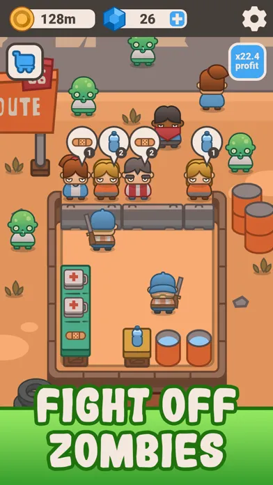 Idle Outpost: Business Game سکرین شاٹس