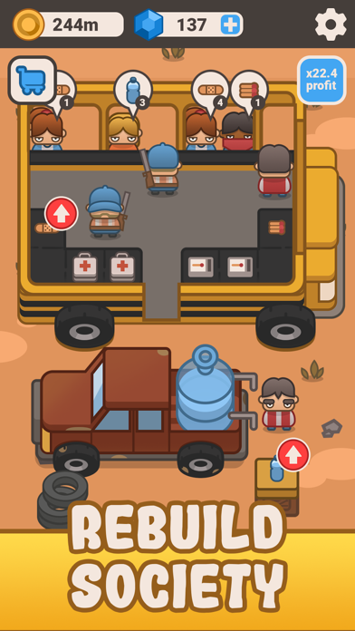 Zrzuty ekranu Idle Outpost: Business Game