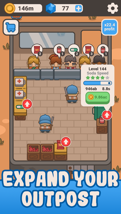 Zrzuty ekranu Idle Outpost: Business Game