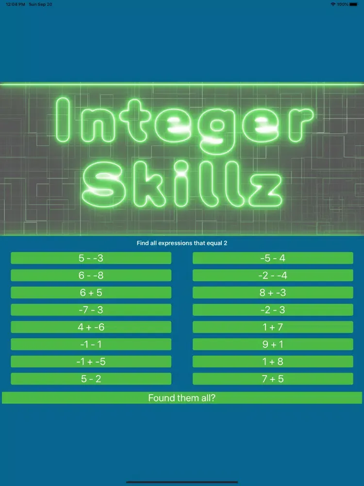 Скриншоты Integer Skillz iPad 