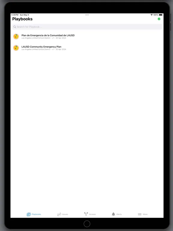 Captures d'écran de LAUSD EM iPad 