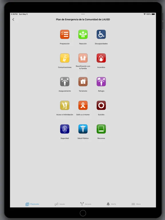 Captures d'écran de LAUSD EM iPad 