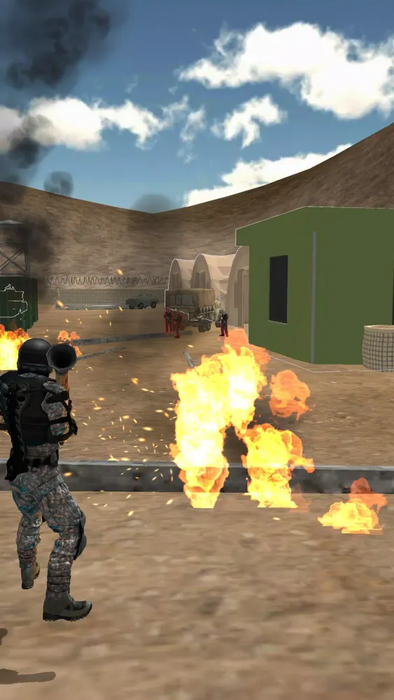 Tangkapan layar Rocket Attack 3D