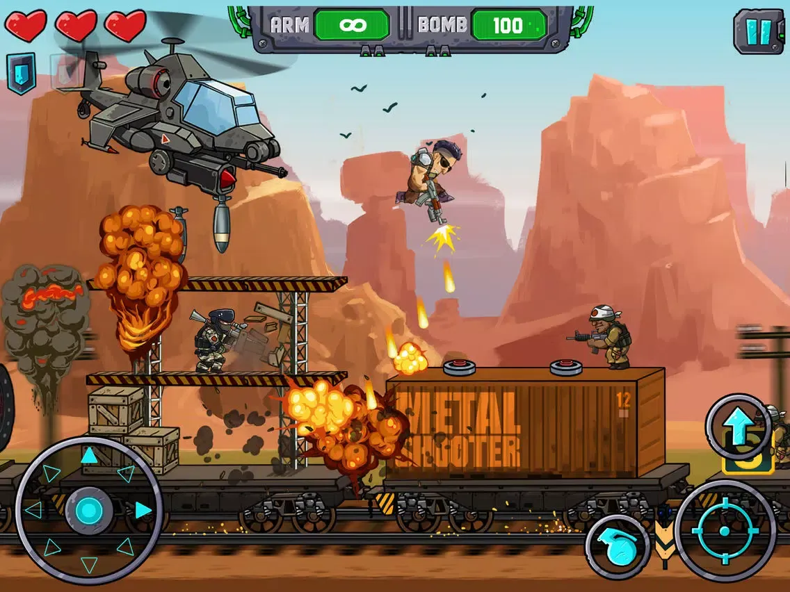 Metal Shooter: Super Commando iPad  Screenshots
