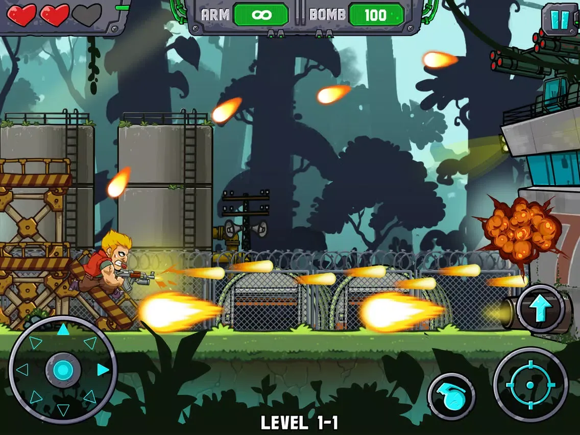 Metal Shooter: Super Commando iPad  Screenshots