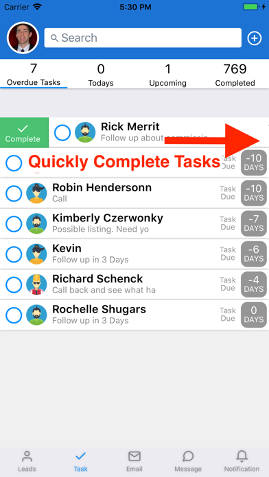 ภาพหน้าจอของ Rocket Agents CRM