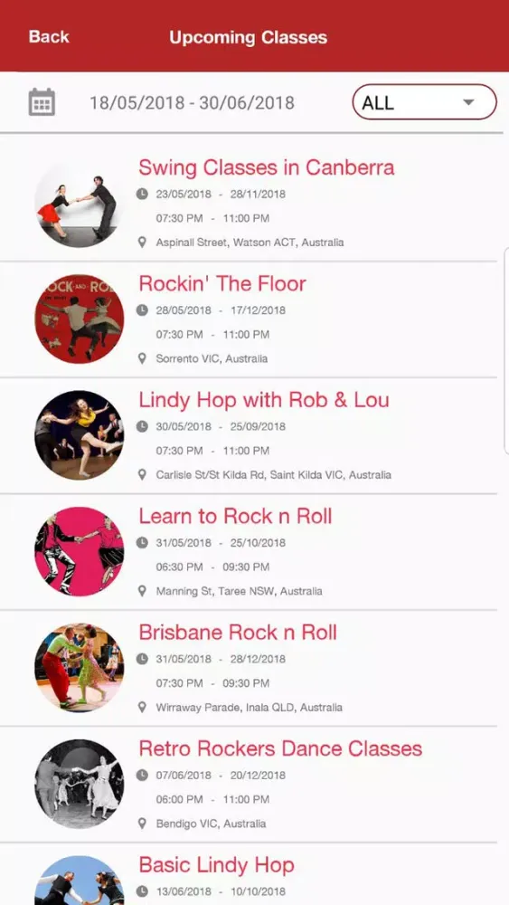 Capturas de tela do Rocket App