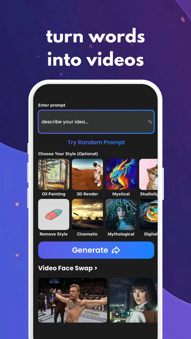 VidAI: AI Video Generator Pro Screenshots