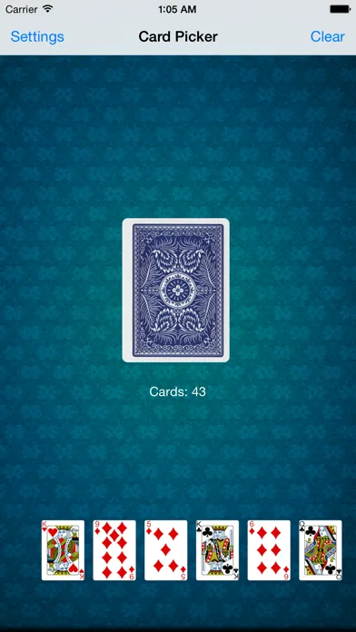 Tangkapan skrin Card Picker
