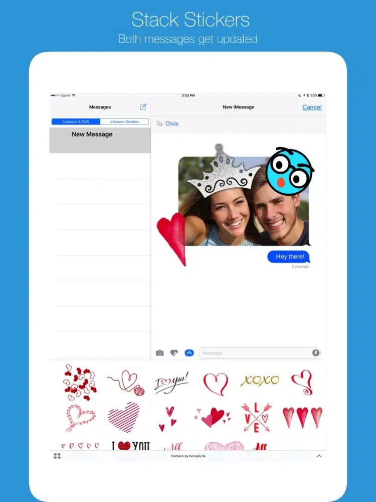 Stickers by RocketLife iPad  Screenshots