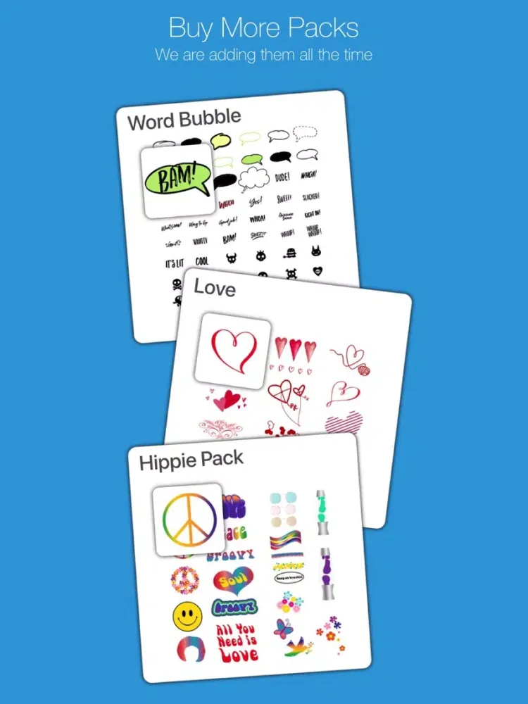 Stickers by RocketLife iPad  Screenshots