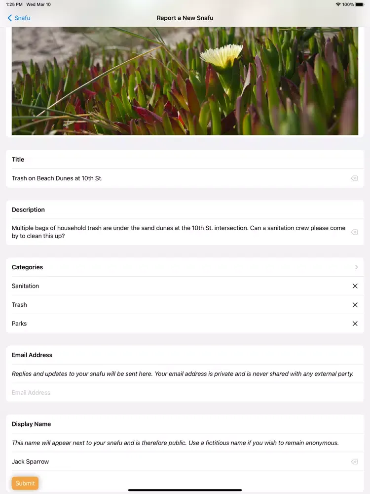 Screenshot di Snafu Mobile iPad 