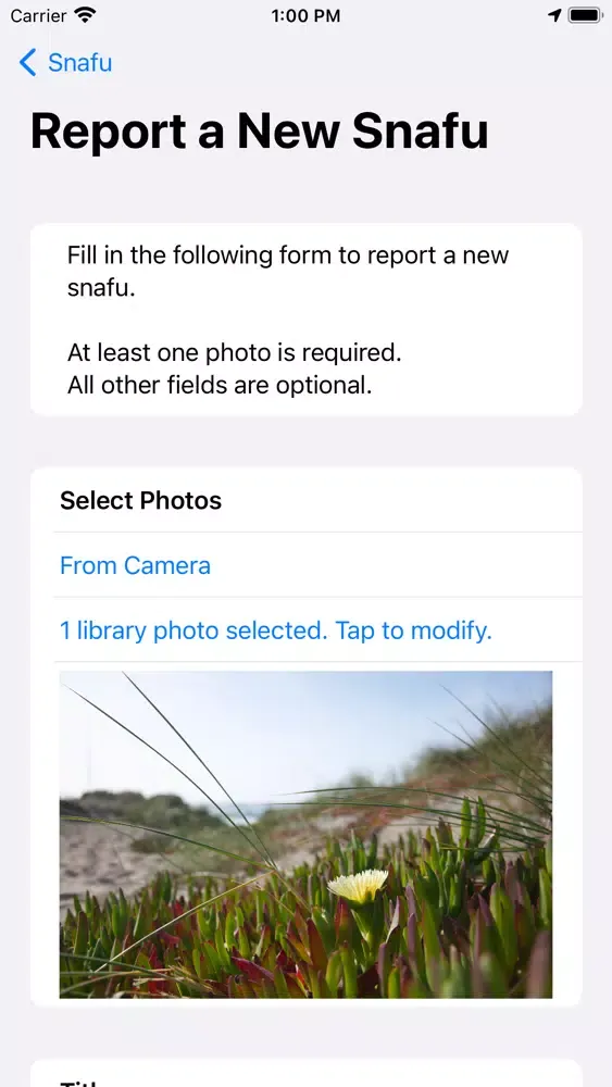 Screenshot di Snafu Mobile