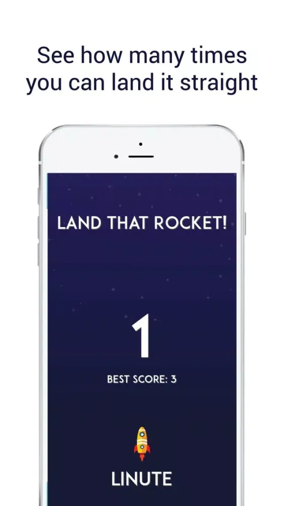Tangkapan skrin Land that Rocket