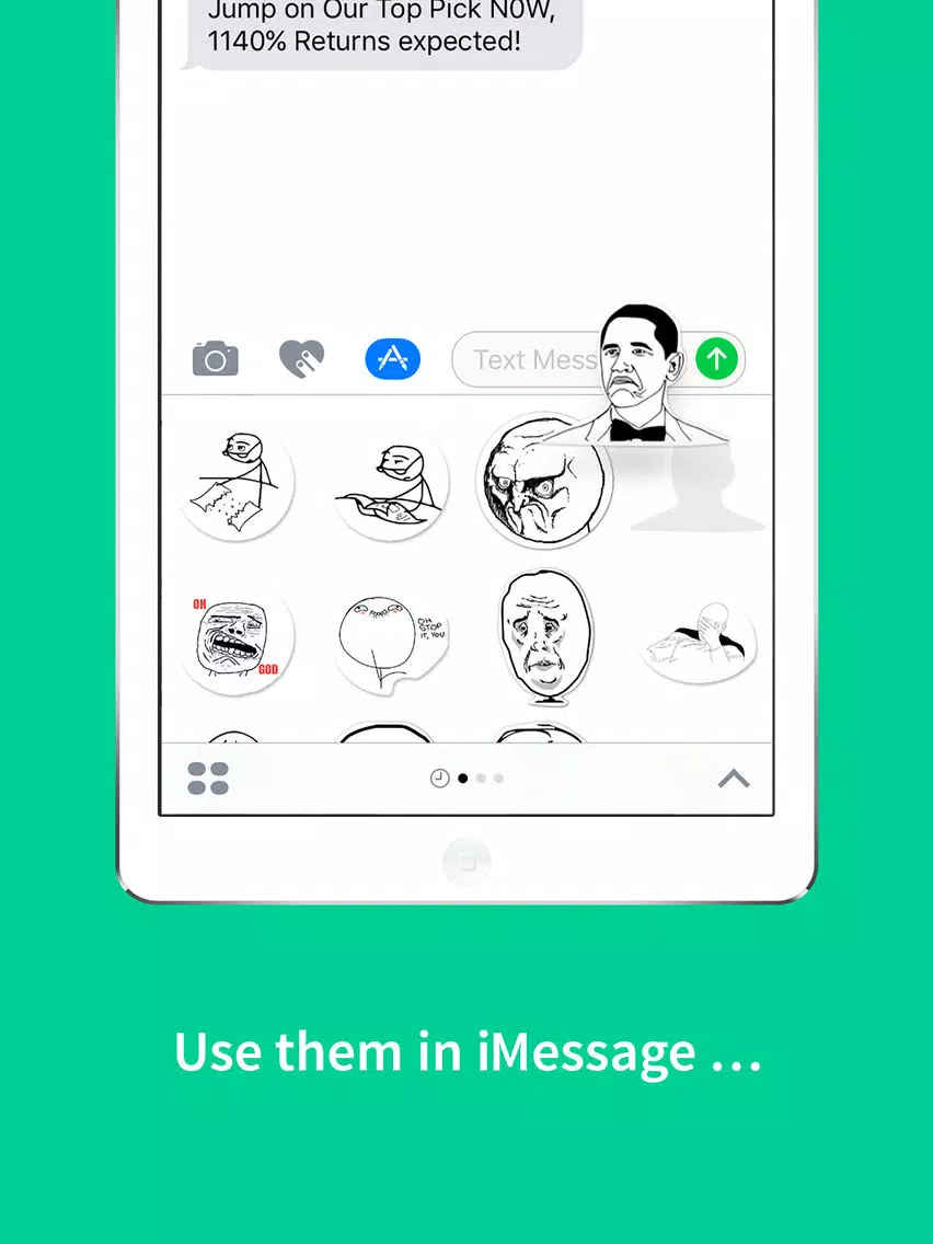 Meme Stickers: Send your favorite, funny memes iPad  스크린샷