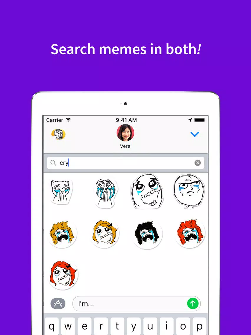 Meme Stickers: Send your favorite, funny memes iPad  스크린샷