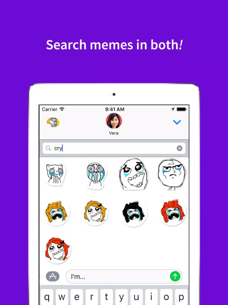 Meme Stickers: Send your favorite, funny memes iPad  Screenshots