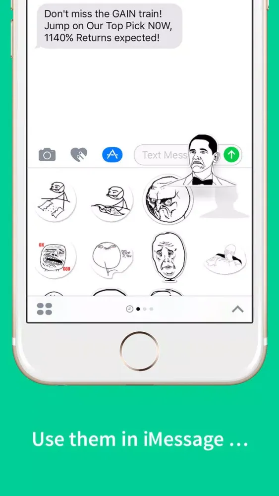 Meme Stickers: Send your favorite, funny memes Screenshots