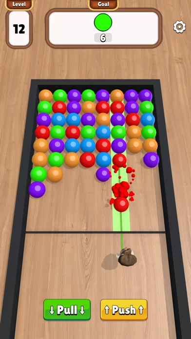 ภาพหน้าจอของ Stack Push : Pull, Push, Match