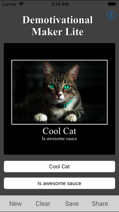Capturas de pantalla de Demotivational Maker Lite